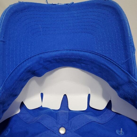 NWT DAD UNISEX CAP HAT DISTRESSED BLUE STRAPBACK - Picture 12 of 12